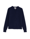 Pure Merino Wool Crew Neck Cardigan