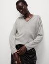 Pure Merino Wool V-Neck Jumper