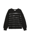 Sequin Stripe Crew Neck Jumper