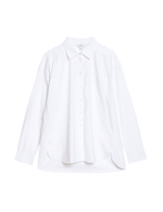 Pure Cotton Collared Oversized Shirt