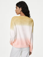 Pure Cotton Ombre Slub Sweatshirt