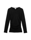 Ruched Side Crew Neck Top