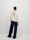 Cotton Rich Bubble Hem Hoodie