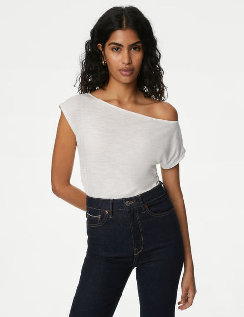 Cotton Modal Ruched Top