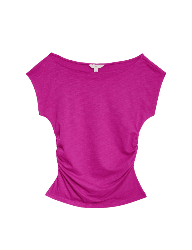 Cotton Modal Ruched Top