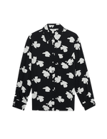 Printed Collared Button Through Blouse