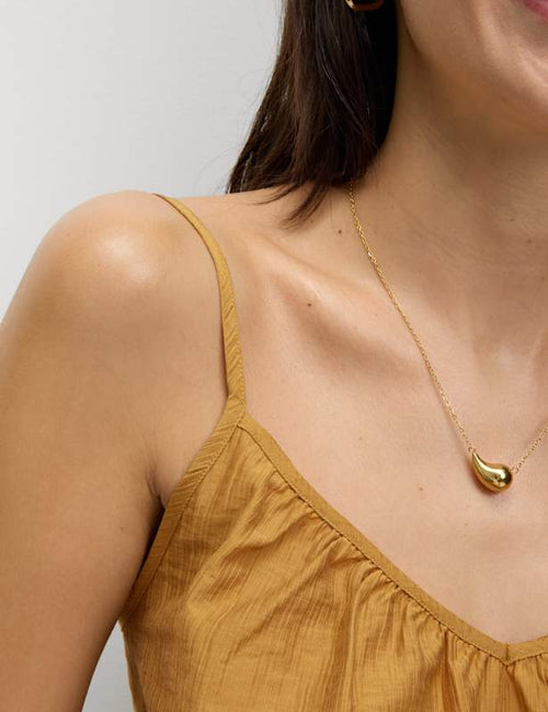Lyocell Rich V-Neck Cami Top