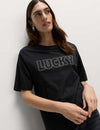 Pure Cotton Embellished 'Lucky' T-Shirt