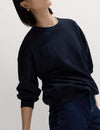 Cotton Rich Plain Sweatshirt