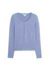 Cotton Rich Garment Dye Henley Top