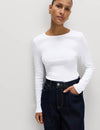 Cotton Rich Ribbed Top