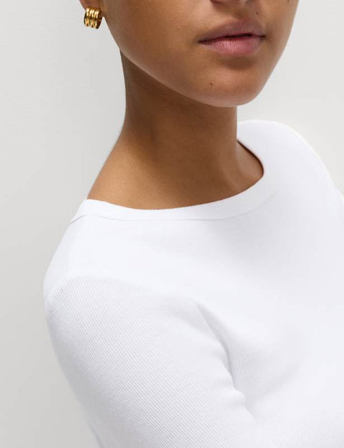 Cotton Rich Ribbed Top