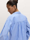 Pure Cotton Striped Boxy Shirt