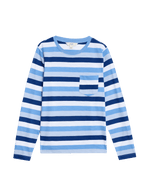 Pure Cotton Striped Pocket T-Shirt