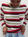 Pure Cotton Striped Pocket T-Shirt