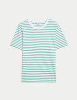Pure Cotton Striped Everyday Fit T-Shirt