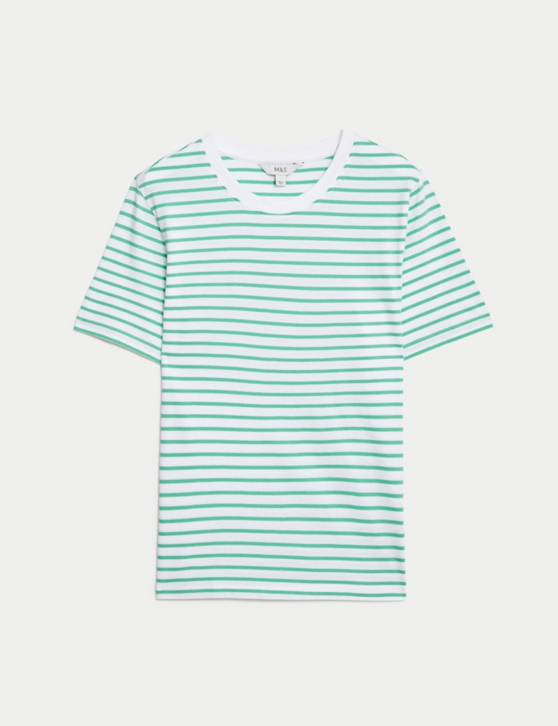 Pure Cotton Striped Everyday Fit T-Shirt