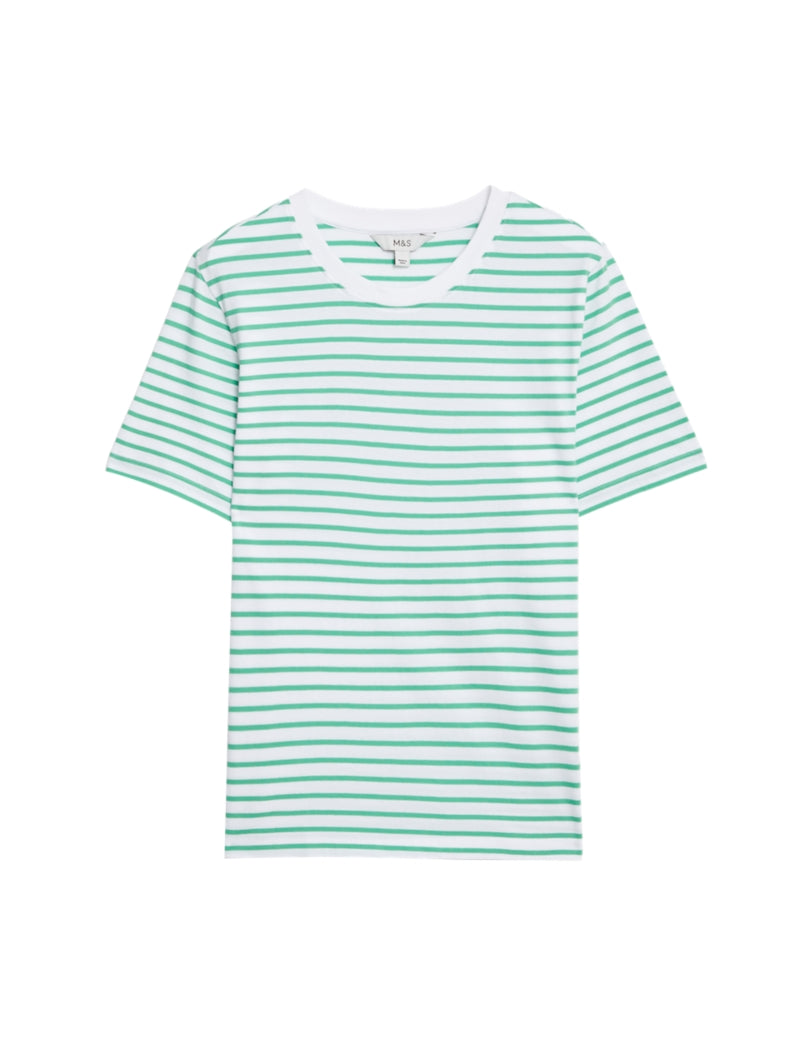 Pure Cotton Striped Everyday Fit T-Shirt