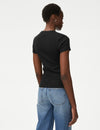 Cotton Rich Ribbed Slim Fit T-Shirt