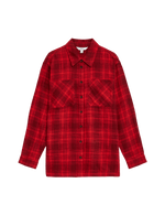 Pure Cotton Checked Collared Utility Shirt