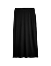 Cotton Blend Ribbed Midi Column Skirt