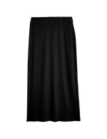 Cotton Blend Ribbed Midi Column Skirt