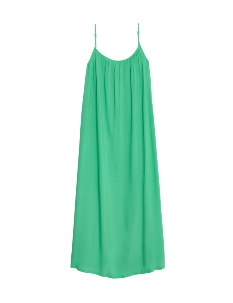 Square Neck Strappy Midi Cami Slip Dress