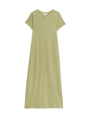 Pure Cotton Round Neck Midi T-Shirt Dress