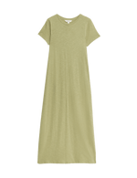 Pure Cotton Round Neck Midi T-Shirt Dress