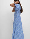Pure Cotton Midi Relaxed Tiered Dress