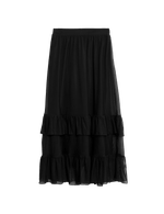 Jersey Ruffle Midaxi Tiered Skirt