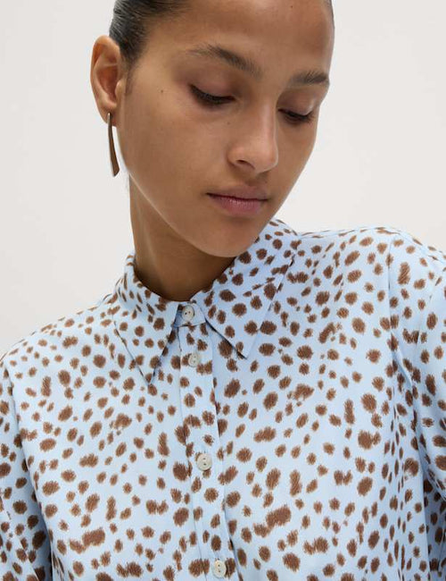 Printed Collared Button Through Shirt