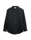 Satin Collared Button Through Shirt