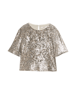 Sequin Sparkly Short Sleeve Top