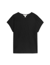 Plisse Round Neck Top