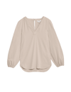 V-Neck Popover Blouse