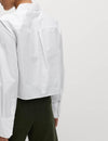 Pure Cotton Cropped Collared Shirt