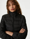 Feather & Down Quilted Packaway Puffer Jacket