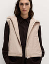 Padded Hooded Cropped Gilet