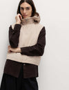 Padded Hooded Cropped Gilet