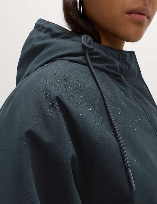 Hooded Longline Rain Jacket