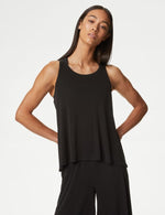 Modal Rich Textured Scoop Neck Vest Top