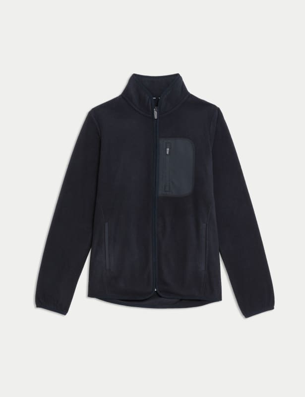 Funnel Neck Fleece Jacket