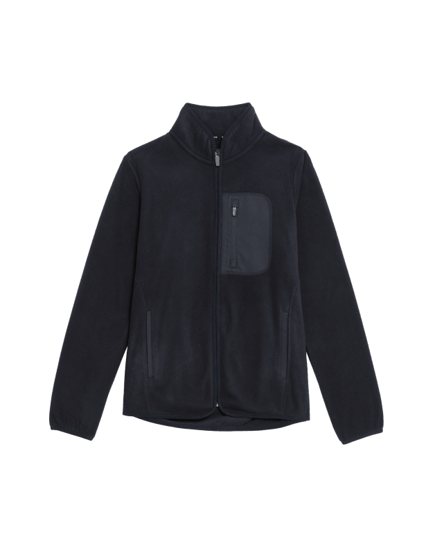 Funnel Neck Fleece Jacket