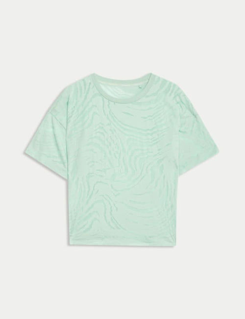 Cotton Rich Textured T-Shirt