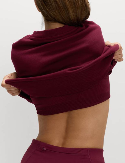 Cotton Rich Crew Neck Oversized Sweatshirt