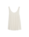 Rib Scoop Neck Sheer Relaxed Vest Top