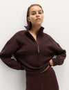 Rib Half Zip Yoga Sweatshirt