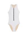 Tummy Control Padded Zip Up Swimsuit