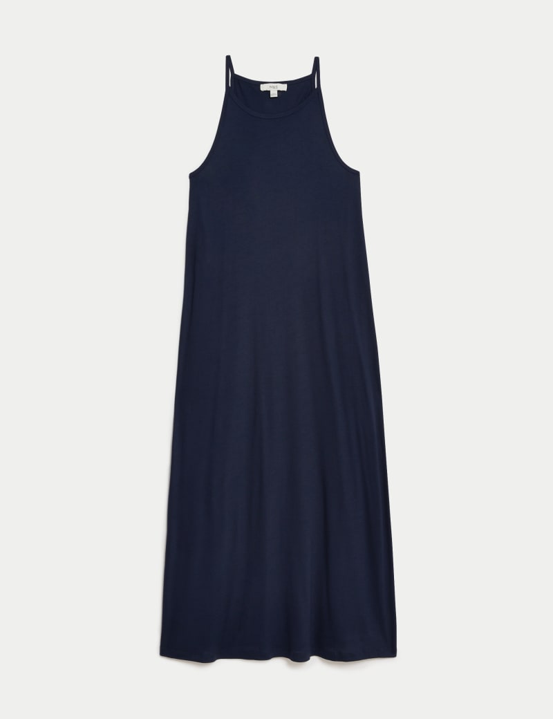 Jersey Halter Neck Midaxi Beach Dress